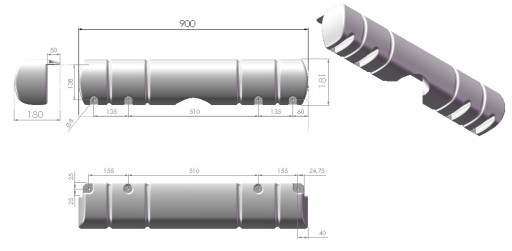 DANFENDER МОСТОВОЕ КРЫЛО MULTI DOCK FENDER KPL