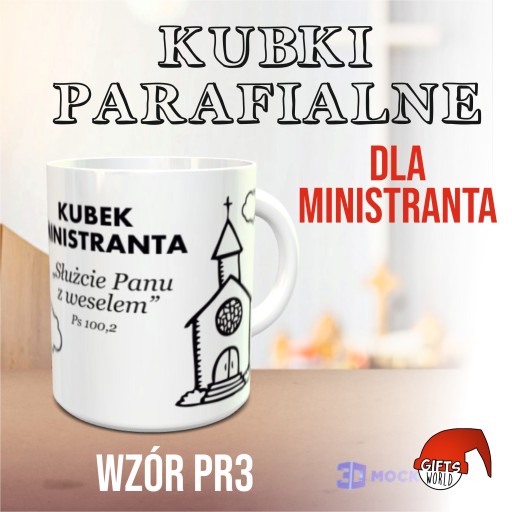 Kubek ministranta, prezent dla księdza, parafia