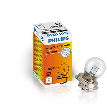 Лампа Philips S3 Vision 15 Вт + 30% света