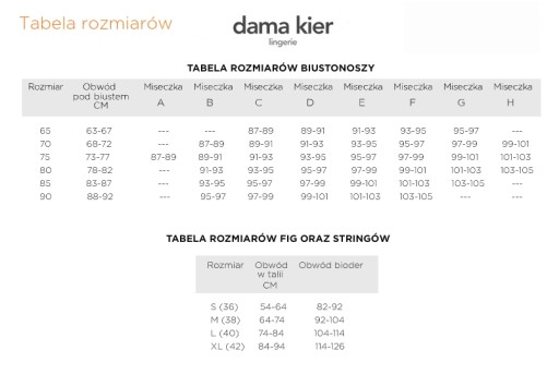 Dama Kier 2580 Vera biustonosz semi-soft 75 F