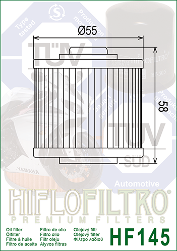 MEIWA MIW Y4001 / HF145 Filtr oleju YFM FZ XC 250 400 600