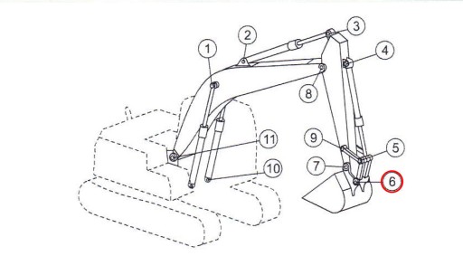 ПИН KOMATSU PC200 PC210 220 270, 2057073270