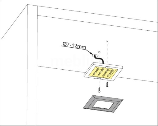 Oświetlenie meblowe LED QUATRO RGB 2P