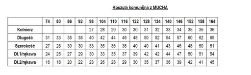 MIK Koszula chłopięca biała dł ręk +mucha POL 110