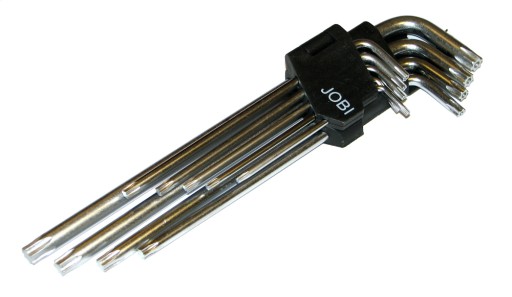 Шестигранные ключи Torx T15-T55 9 шт. JOBIprofi.