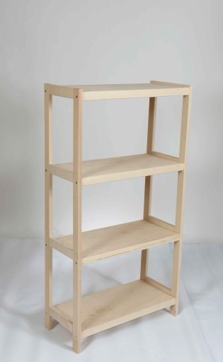 Полка деревянная STRONG из бука, 4 полки, 133x50x43 см