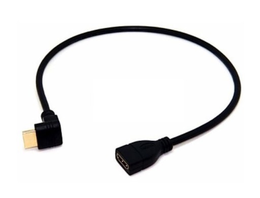 Угловой кабель HDMI-HDMI 1080 FULL HD BOTTOM, 50 см