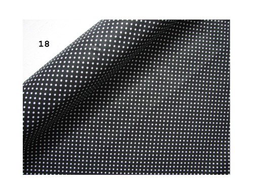 MATERIAŁ kropki groszki maczek nr 18 szer.1,60 m