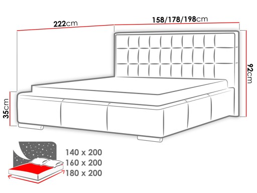 Vento BED 160х200 – современная КРОВАТЬ для спальни