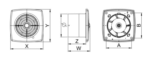 ВЕНТИЛЯТОР ДЛЯ ВАННОЙ AWENTA WR150 STANDARD CUBE