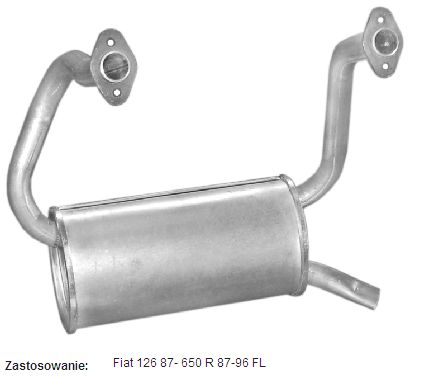 FIAT 126p - OBEJMA OPASKA TŁUMIKA DOLNA NOWY TYP