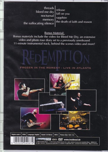 DVD CD- REDEMPTION- FROZEN IN THE MOMENT без фольги