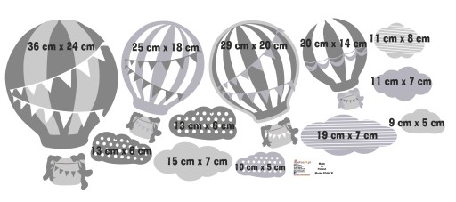 Детские наклейки на стену Воздушные шары Воздушный шар