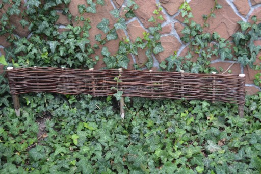 Забор WICKER PALISADE 15/120 с плетеной кромкой