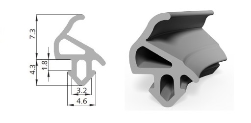 Uszczelka uszczelki okien PCV s-1559A NAJWYŻSZA