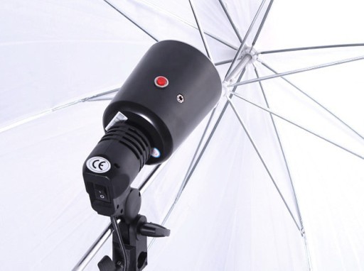 PARASOLKA 84cm biała TRANSPARENTNA dyfuzor