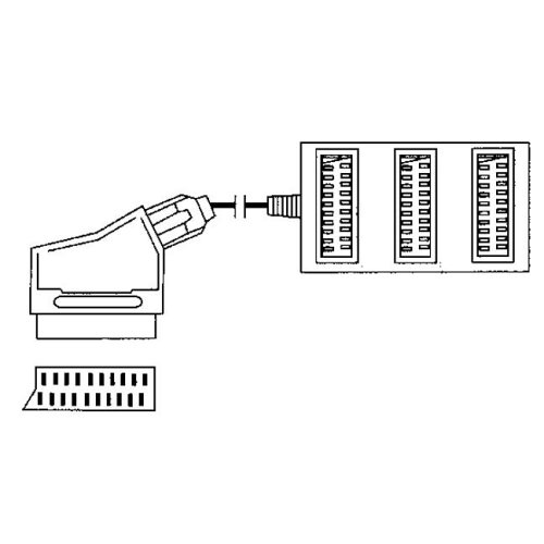 Разветвитель 1 SCART вкл. - 3 слота SCART 21-е ТОМСОН