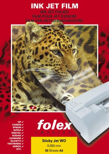 Folia samoprzylepna biała Folex SIVN do drukarek atramentowych 50A4