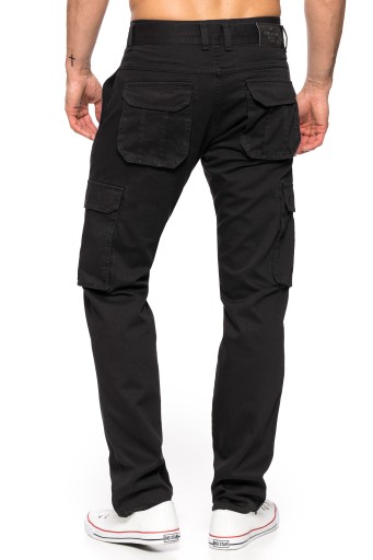 БРЮКИ-КАРГО МУЖСКИЕ STANLEY JEANS, ЧЕРНЫЕ - 102см/L33