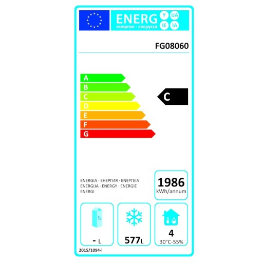 FORGAST МОРОЗИЛЬНЫЙ ШКАФ 580 Л FG08060