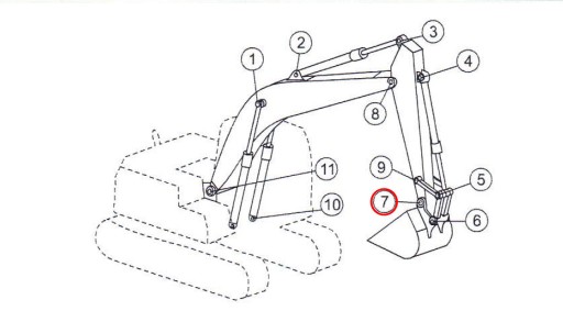 ВТУЛКА KOMATSU PC200 PC220 PC270, 20Y7032410