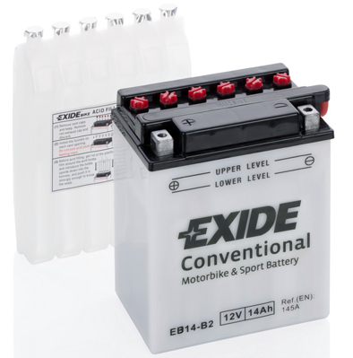 Мотоциклетный аккумулятор Exide YB14-B2, EB14-B2