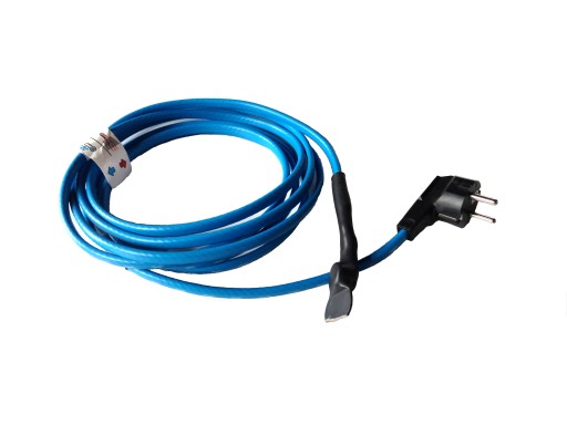 Kabel grzewczy do rur z termostatem 10W/mb 10m