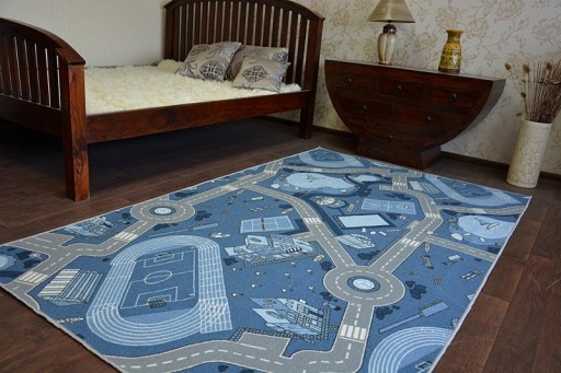 Dywan dziecięcy STREET ULICZKI 150x250 nieb @82681