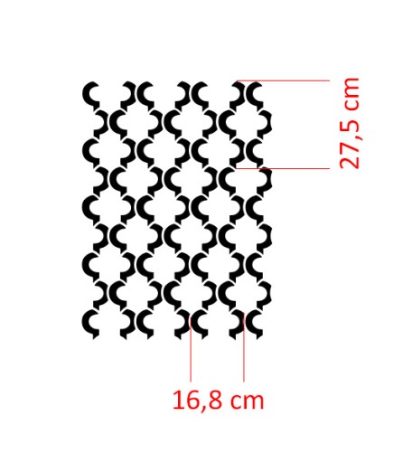 МАРОККАНСКИЙ трафарет для росписи стен SAFI
