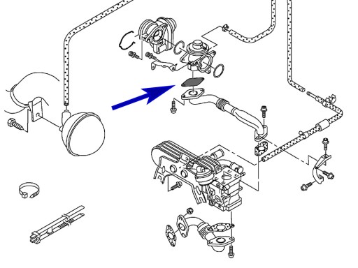 Zaślepka EGR VW Audi Skoda Seat Ford 1.9 2.5 TDI