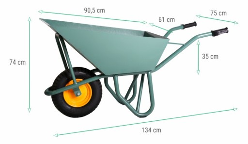 Тачка PAVEMENT Тачка STRONG 120L CONSTRUCTION