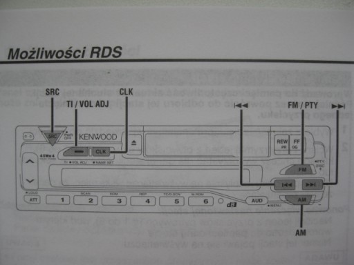 KENWOOD KRC Руководство по радио на польском языке