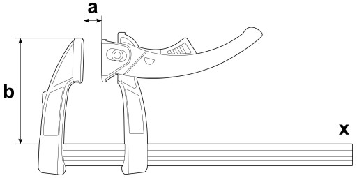 Быстросъемный рычажный зажим Bessey KLI 400/80