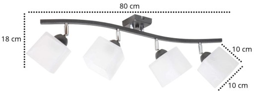 Плафон 4 x 60Вт LED E27 подвесной потолочный светильник