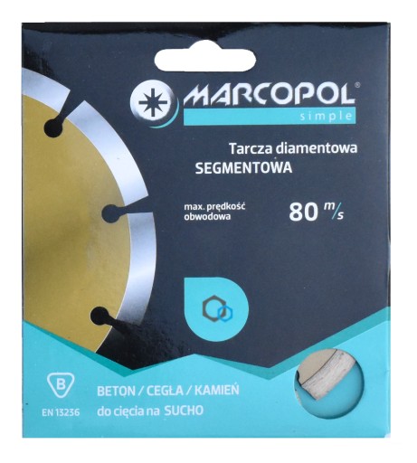 TARCZA DIAMENTOWA SEGMENTOWA 115x22,23mm MARCOPOL