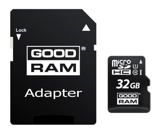 КАРТА GOODRAM MICRO CARD 32 ГБ КЛАСС 10 UHS + SD-РИДЕР