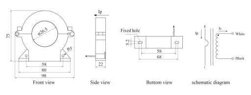 SCT025B-150A/5A 1% Трансформатор тока