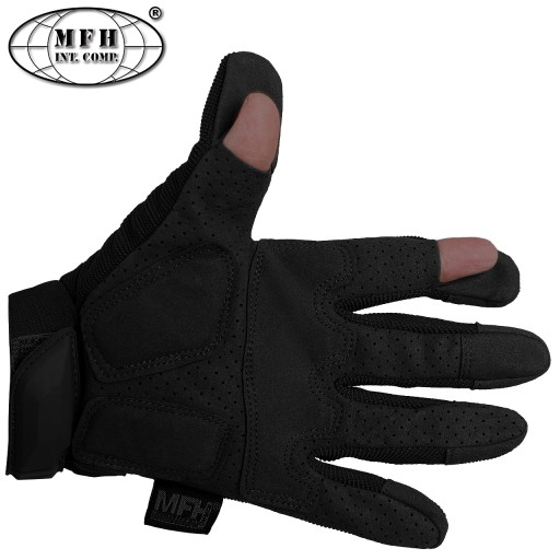 ТАКТИЧЕСКИЕ ПЕРЧАТКИ MFH ACTION Glove III ЧЕРНЫЕ M