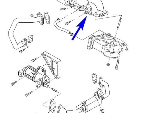 Прокладка крышки EGR Mazda 3 5 6 CX7 2.0 CiTD