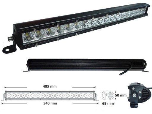 Lampa Robocza PANEL LISTWA LED HALOGEN 12 V 24 V