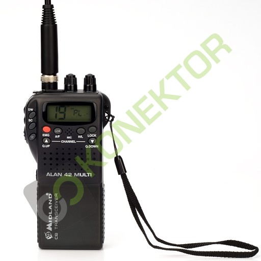 ALAN 42 CB HANDRADIO + АВТОМОБИЛЬНЫЙ АДАПТЕР + АКСЕССУАРЫ