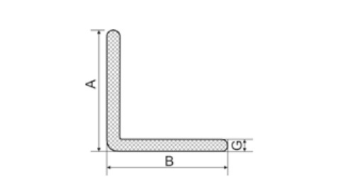 Защитный профиль L 50х50х8 мм 1 м