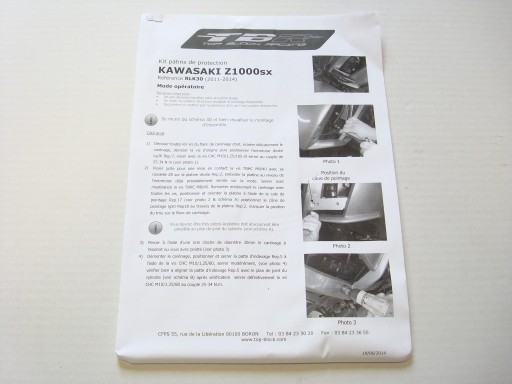 КОМПЛЕКТ ВЕРХНЕГО БЛОКА БЛОКА KAWASAKI Z1000 SX CRASHPADS