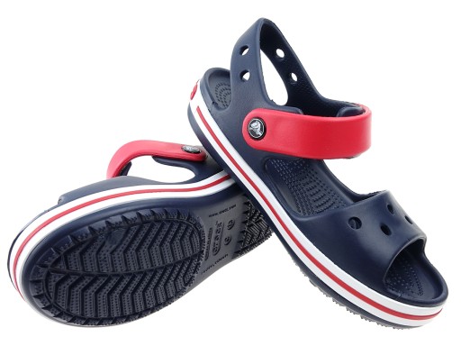 Crocs Crocband Sandal 12856 темно-синие босоножки, размеры 29-30