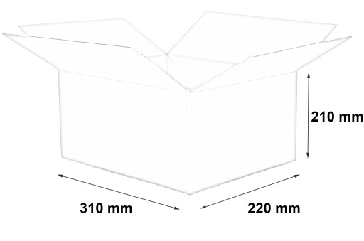 310x220x210 мм КАРТОННАЯ КОРОБКА формата А4 20 шт.