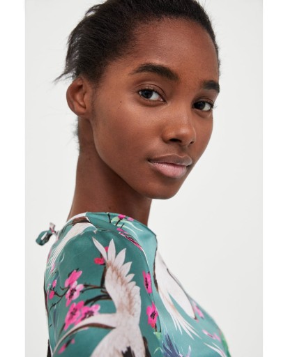 ПЛАТЬЕ С ТЕПЛОВЫМ ПРИНТОМ ZARA NEW 36/S