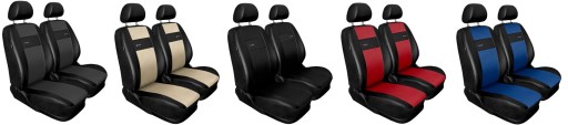 ЧЕХЛЫ ИЗ ЭКОКОЖИ 1+1 ДЛЯ VW CADDY, CARAVELLE, T4, T5, T6