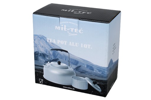 Mil-Tec Tea Kettle 800 мл дорожный чайник с алюминиевым ситечком