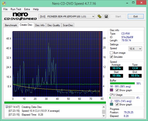 TDK CD-RW x1-x4 перезаписываемый 1 шт. slimCD с логотипом