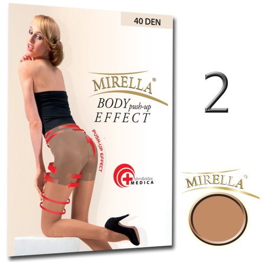 Колготки MIRELLA PUSH-UP 40ден slim 2/M Натуральные